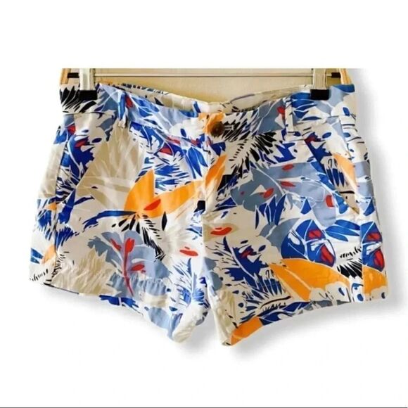 Gap Khakis Womens Shorts Hawaii Floral Vacation Summer Sz 0 - Picture 1 of 3